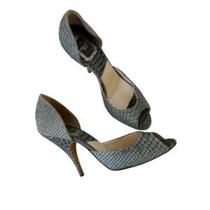Christian Dior Miss Dior D'Orsay Pumps Shoes Heels Gray Sage Green 37.5 US 7.5